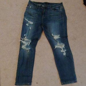 Just Blue distressed boyfriend fit Jeans